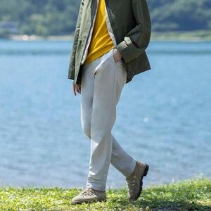 UNIQLO HEATTECH WARM-LINED PANTS IN  BEIGE NATURAL - M